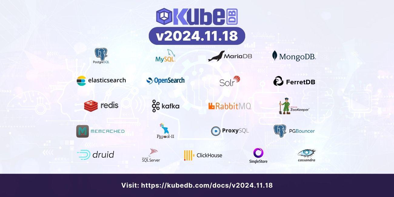 Announcing KubeDB v2024.11.18