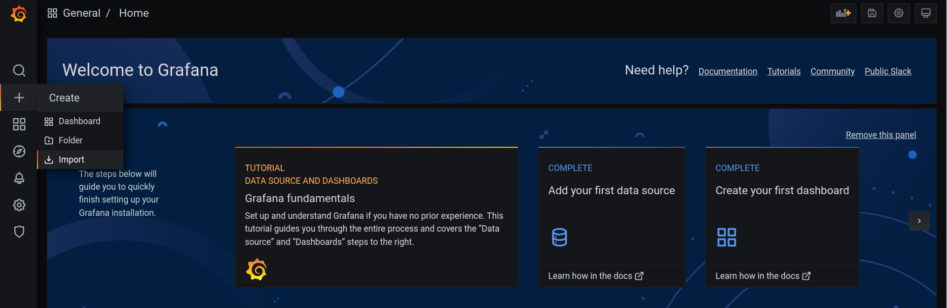 Import Dashboard