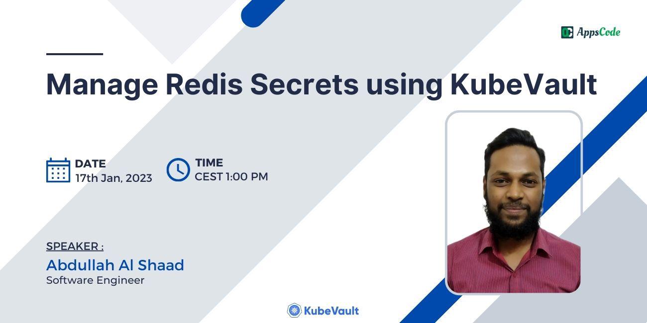 Manage Redis Secrets using KubeVault